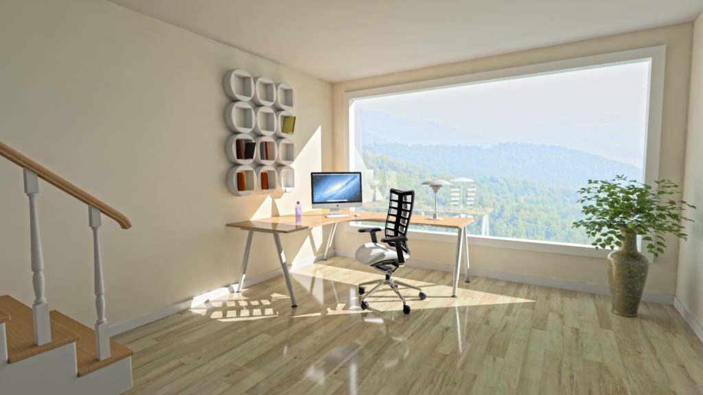 Modern workstation set up