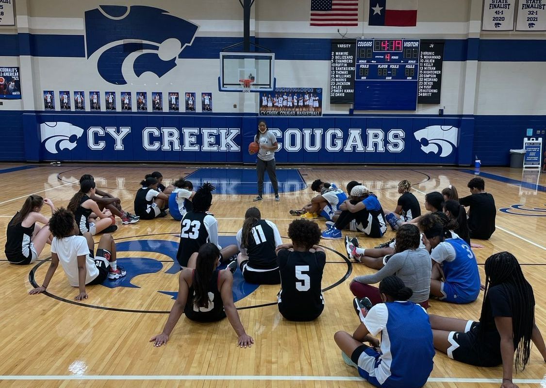Rugby team showing aggression after the win.