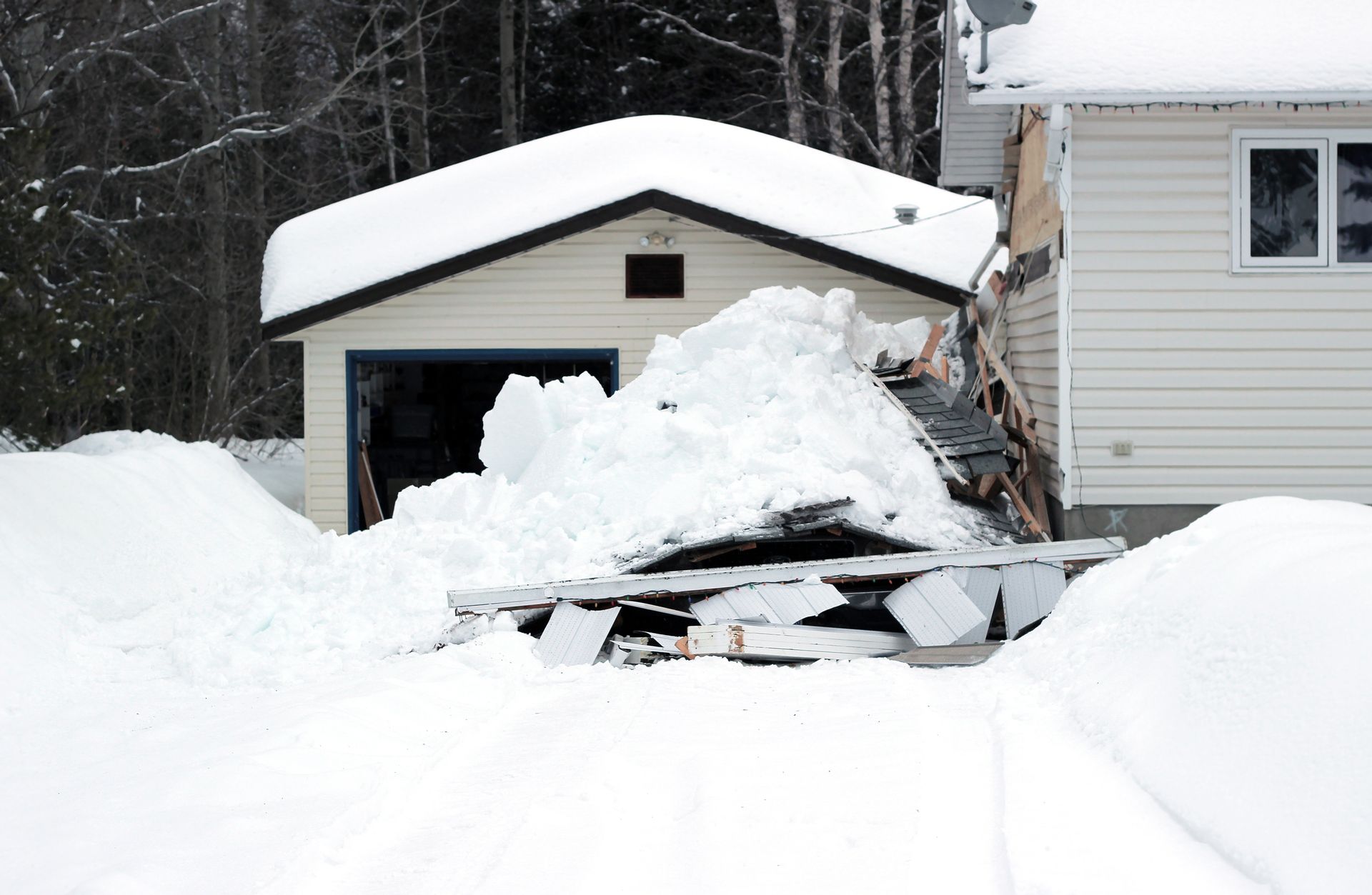 Snow Damaged House — Hendersonville, NC — Sutherland Insurance Company