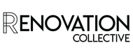 A black and white logo for renovation collective.
