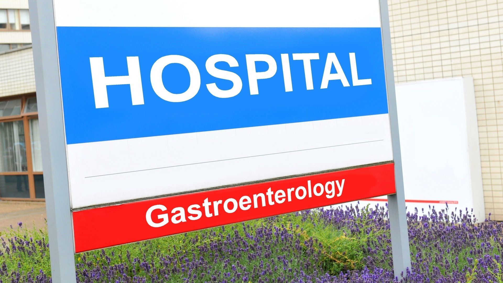 Hospital sign that says Gastroenterology.