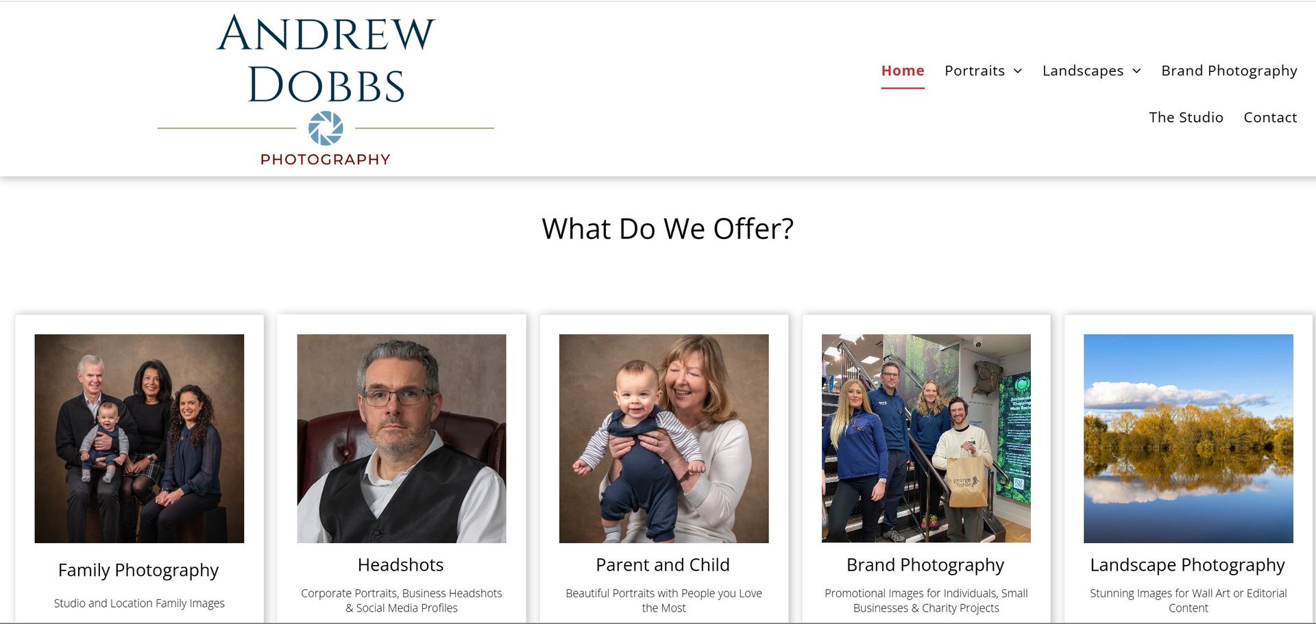 Andrew Dobbs photography website