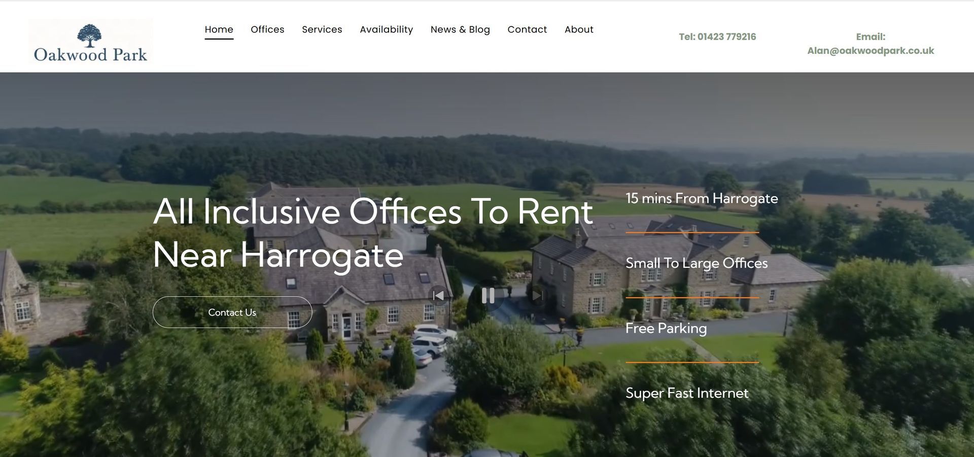 Oakwood park business park website