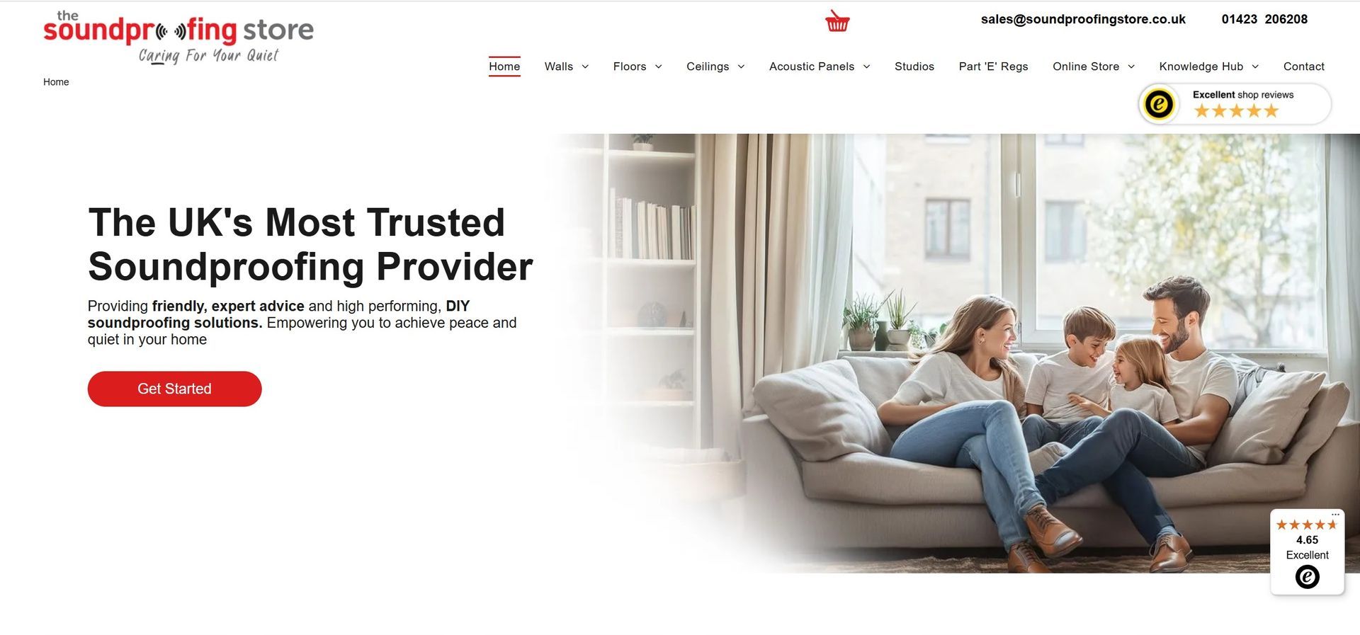 Soundproofing store website