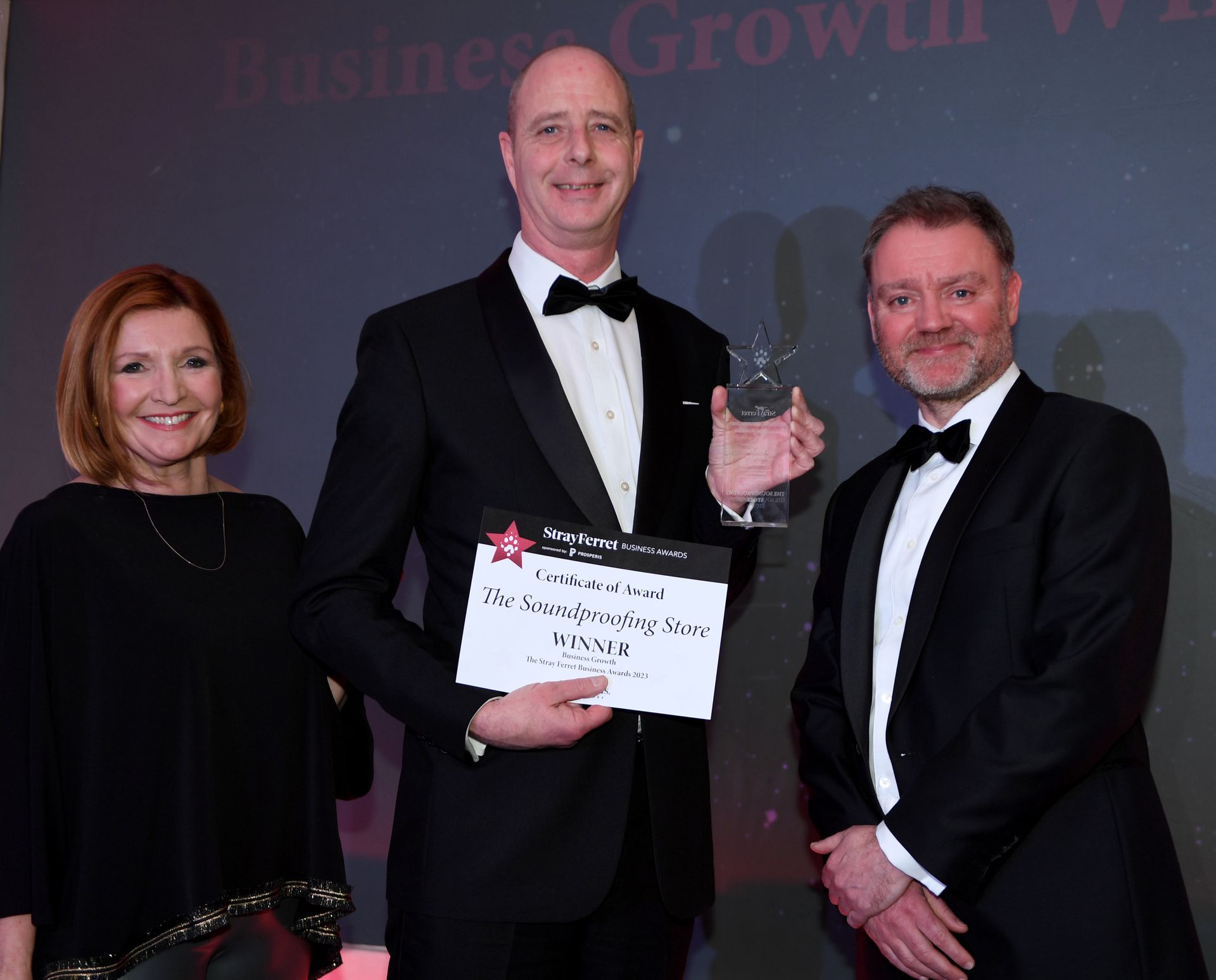 Ian Baker from website owner winning a award