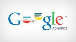 A google adwords logo on a white background.