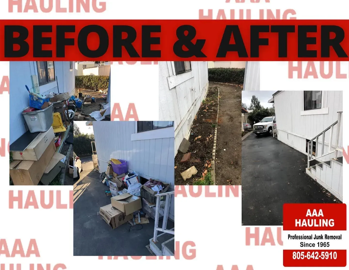 Before and after junk removal