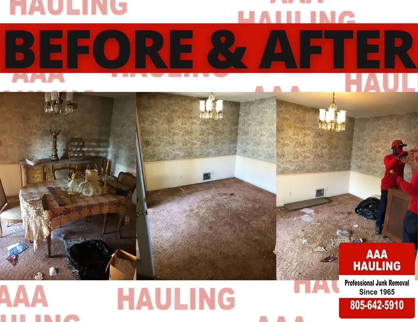 Before and after junk removal