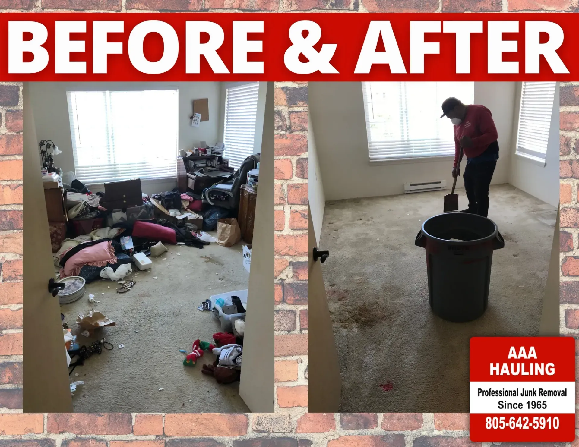 Before and after junk removal