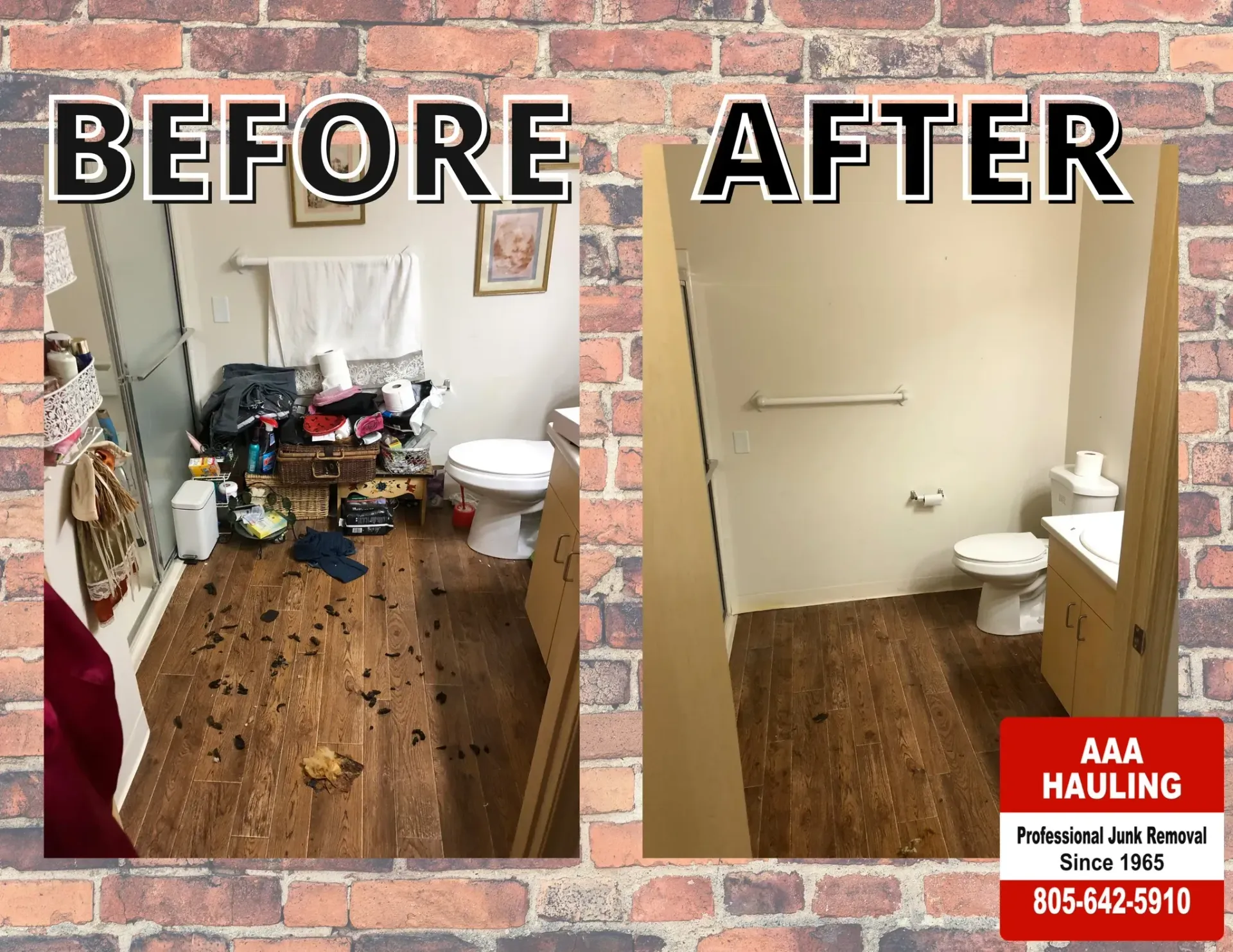 Before and after junk removal