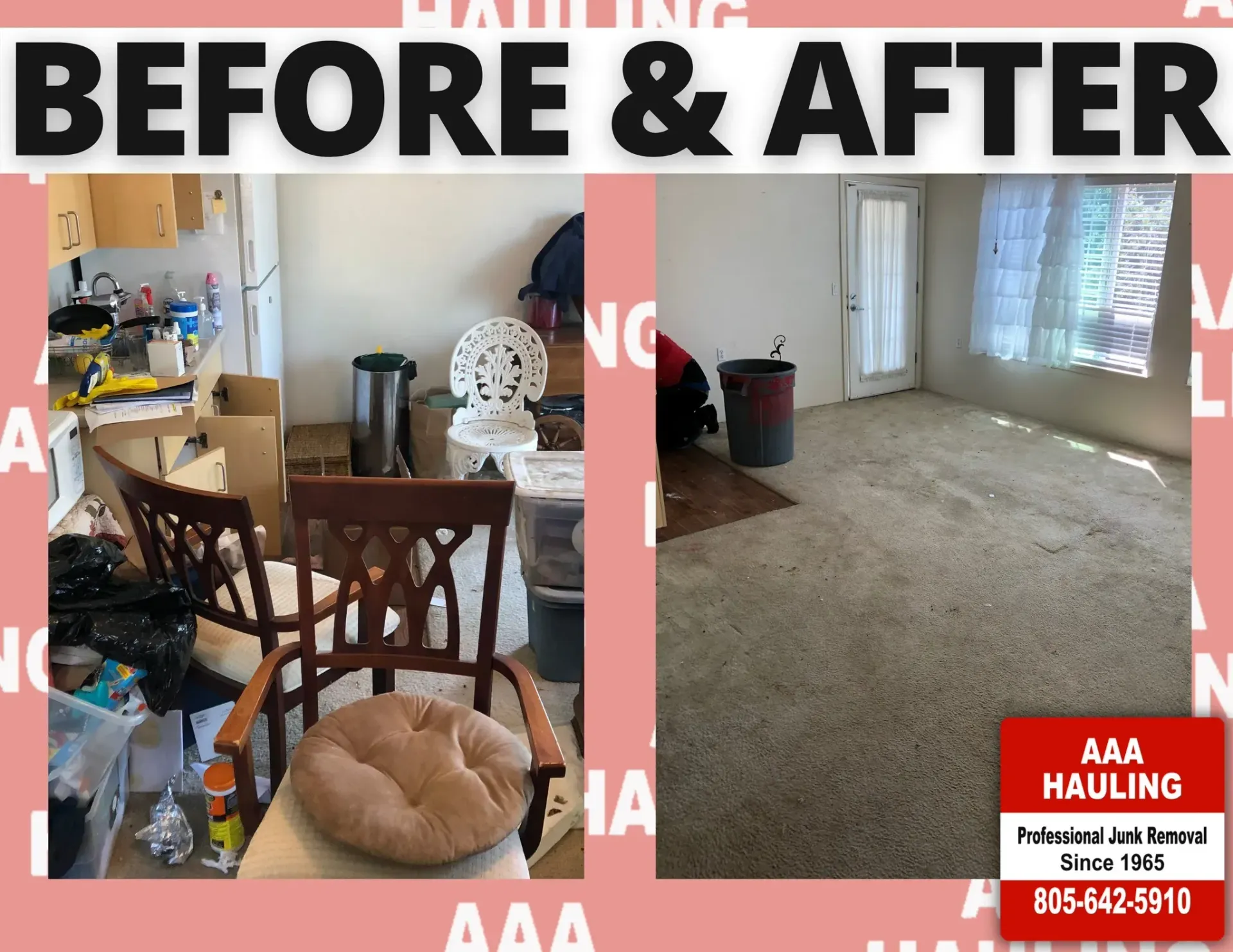 Before and after junk removal