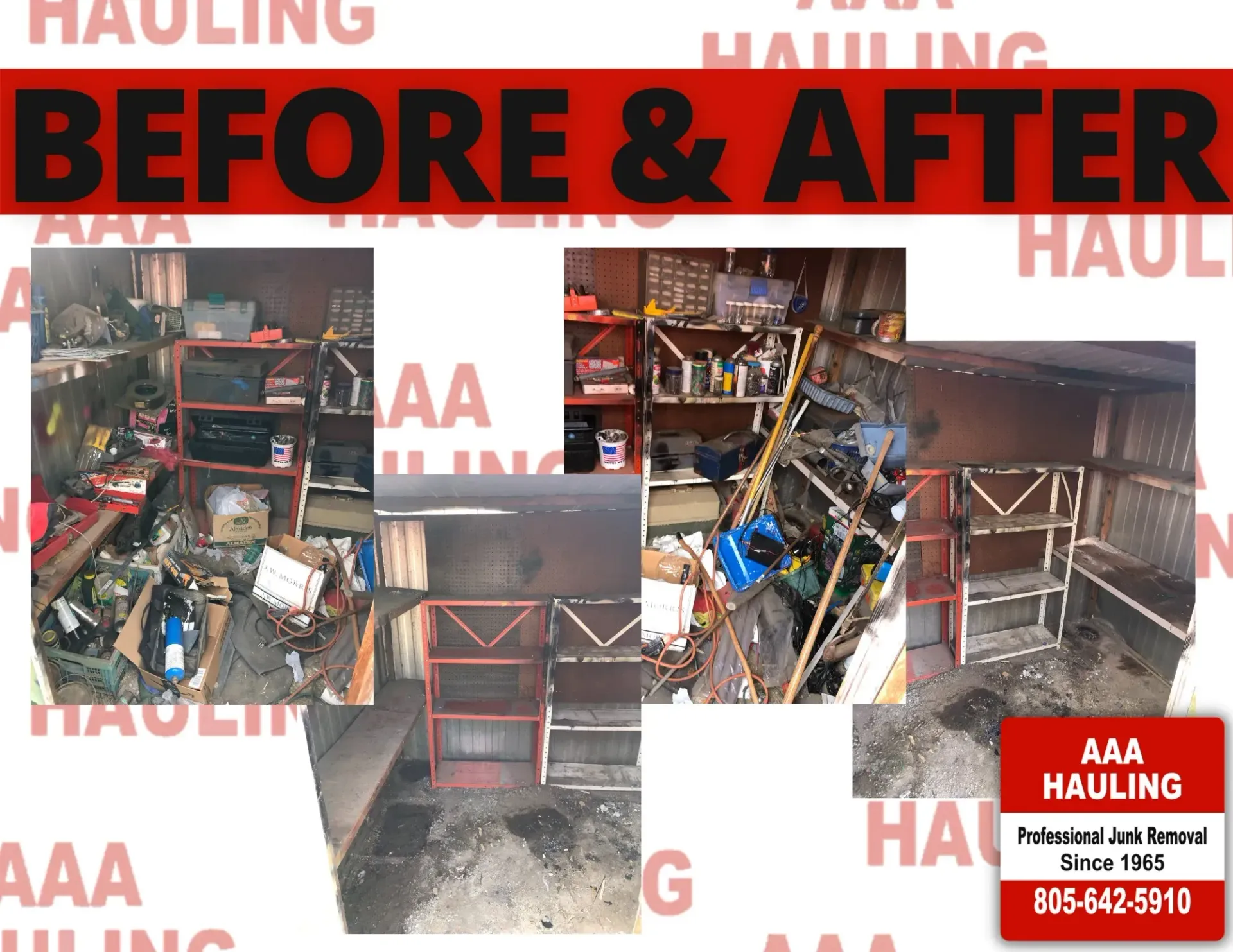 Before and after junk removal