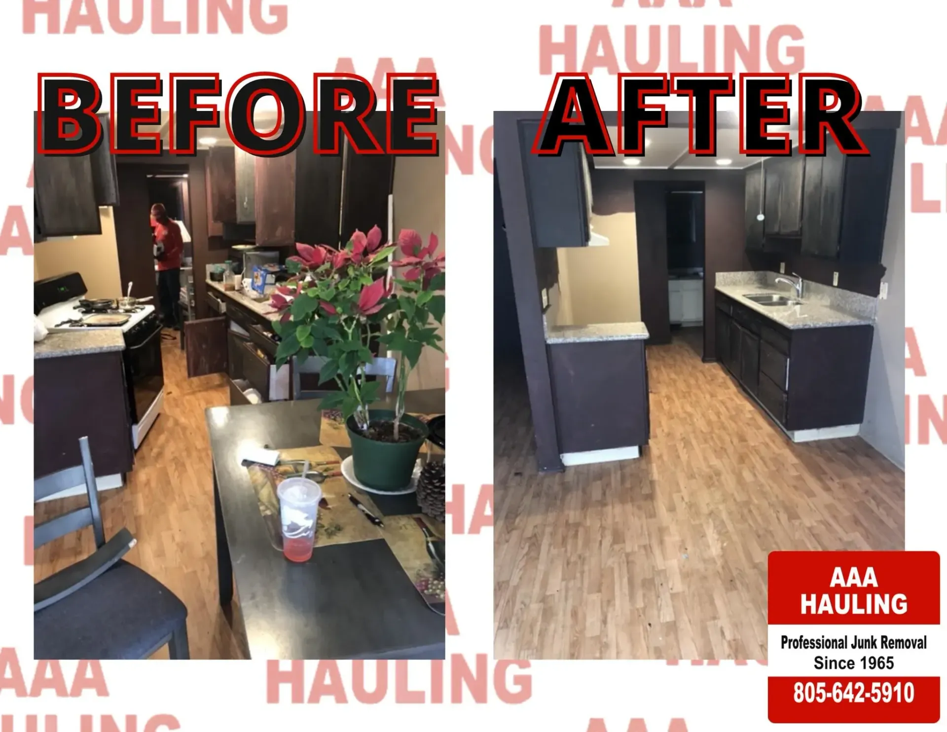 Before and after junk removal