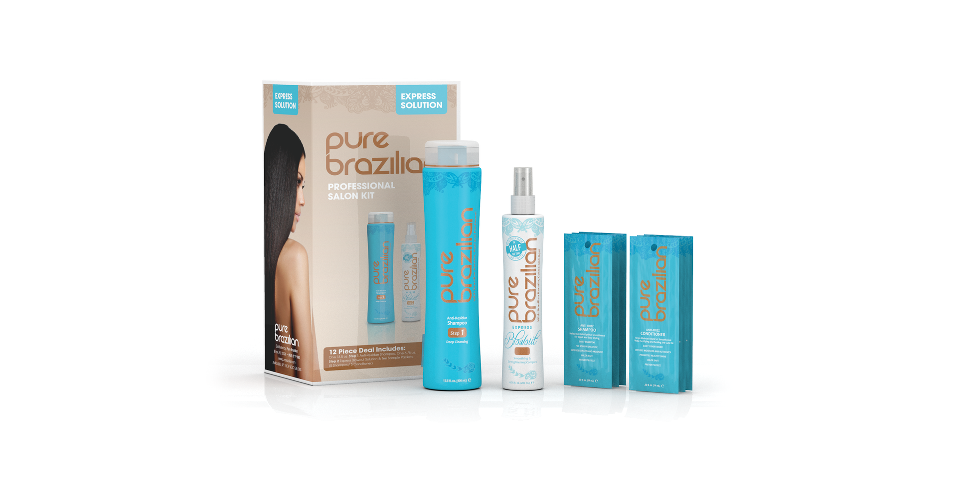 Pure Brazilian Express Blowout Salon Kit