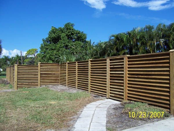 Privacy Horizontal Fence — Cocoa Beach, FL — Darrell’s Docks