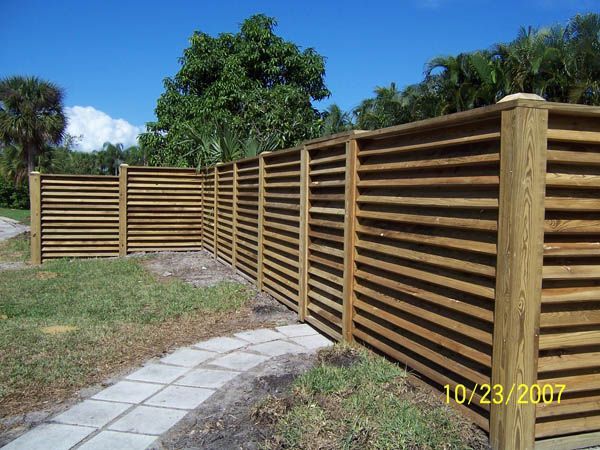 Fence With Louvers — Cocoa Beach, FL — Darrell’s Docks