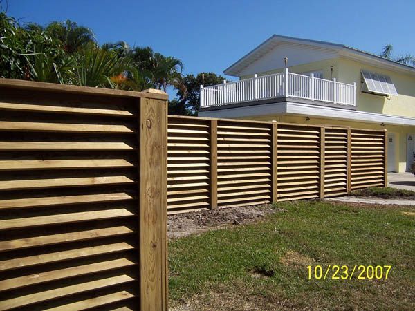 Horizontal Fence With Space — Cocoa Beach, FL — Darrell’s Docks