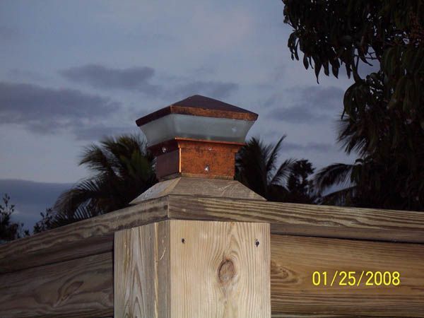 Fence Light — Cocoa Beach, FL — Darrell’s Docks