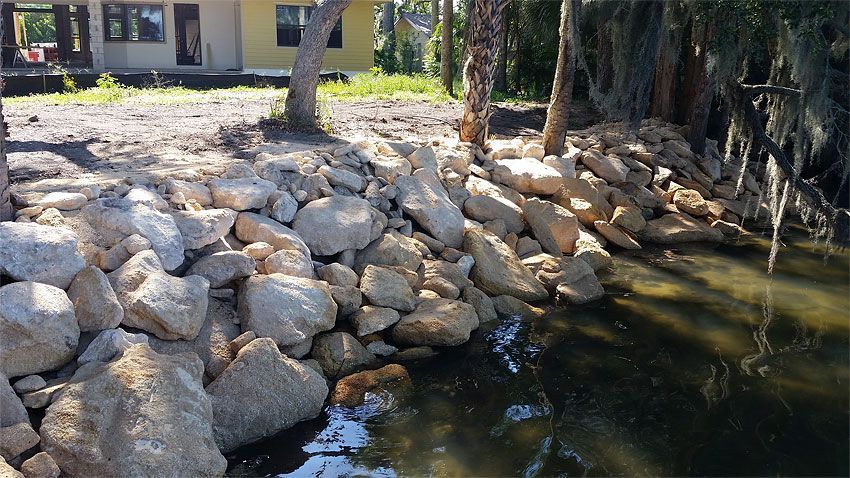 Rock Shoreline — Cocoa Beach, FL — Darrell’s Docks