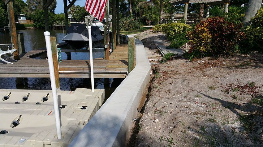 Vinyl Seawall Construction — Cocoa Beach, FL — Darrell’s Docks