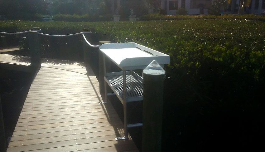 Fishing Table On The Side — Cocoa Beach, FL — Darrell’s Docks