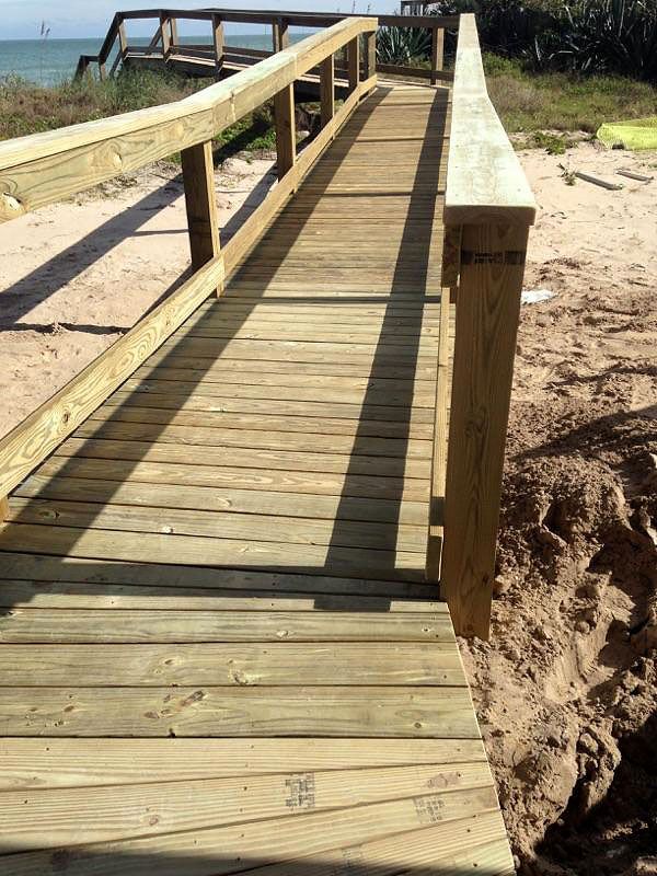 Wooden Dock Path — Cocoa Beach, FL — Darrell’s Docks