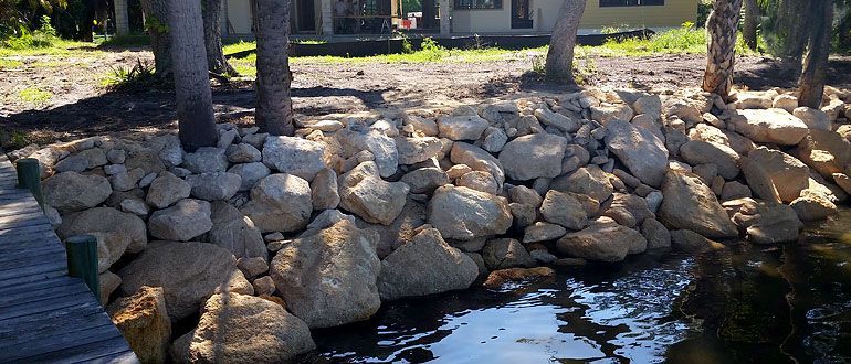 Rock Seawall — Cocoa Beach, FL — Darrell’s Docks