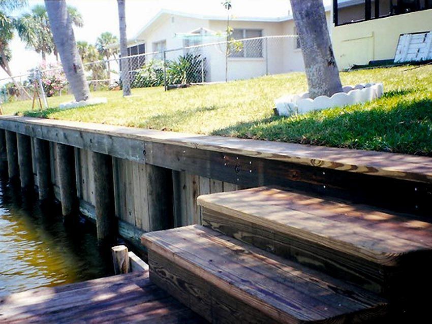 Seawall Steps — Cocoa Beach, FL — Darrell’s Docks