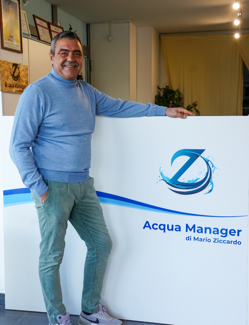 Mario Ziccardo titolare e responsabile tecnico della Acqua Manager