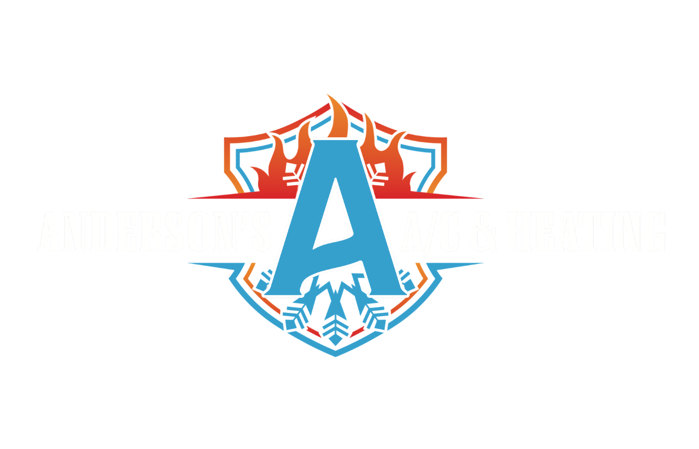 A logo featuring a large, light-blue letter 