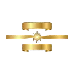 A yellow divider icon on a white background.