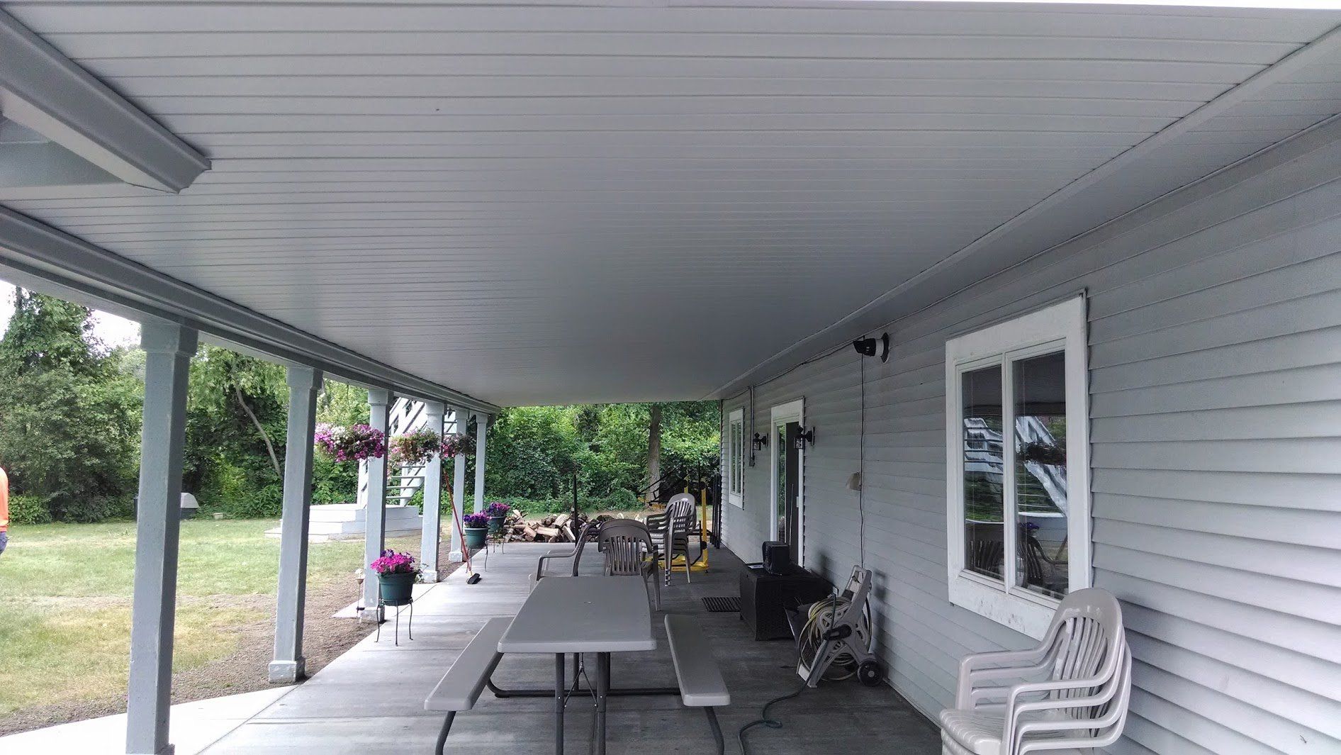 Under Deck Ceiling Installation With A Team Gutters