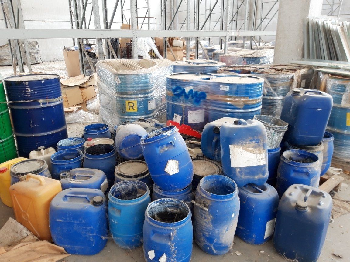 sgombero elementi plastici