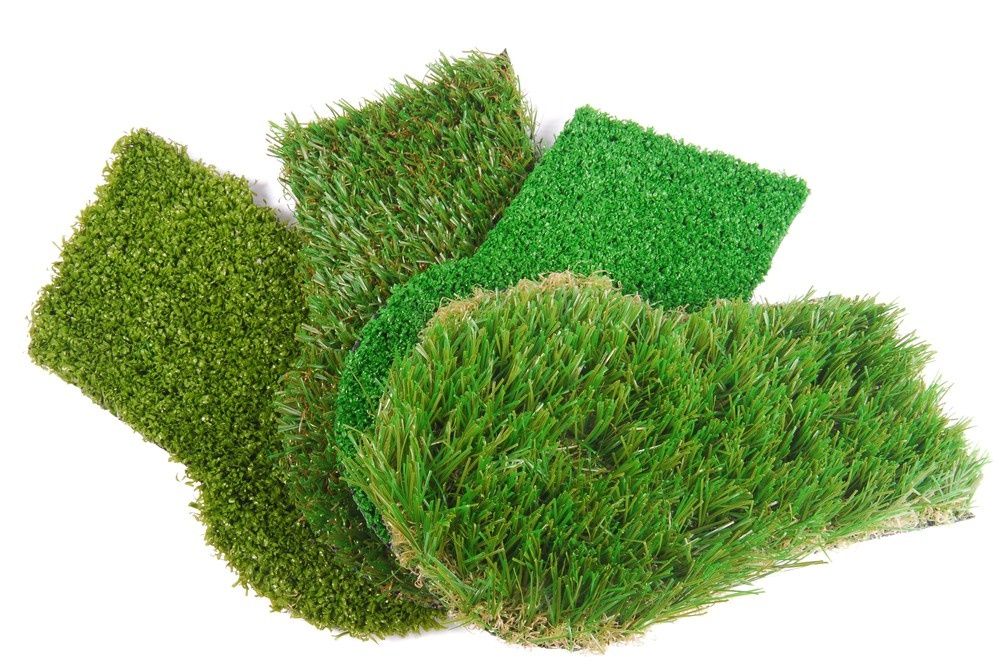 Samples of Artificial Grass in Various Shades of Green — Banksia Turf in Taree, NSW