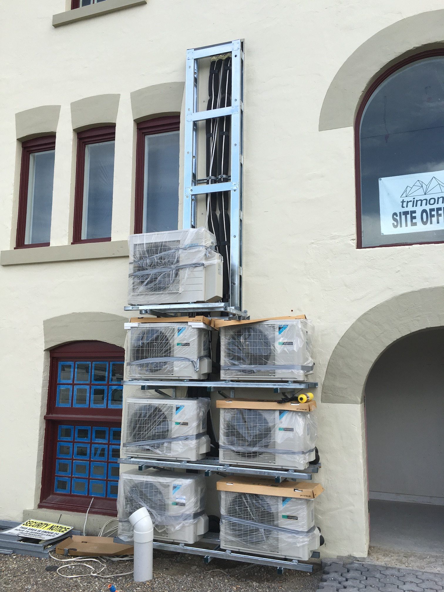 air con fans ready for installation