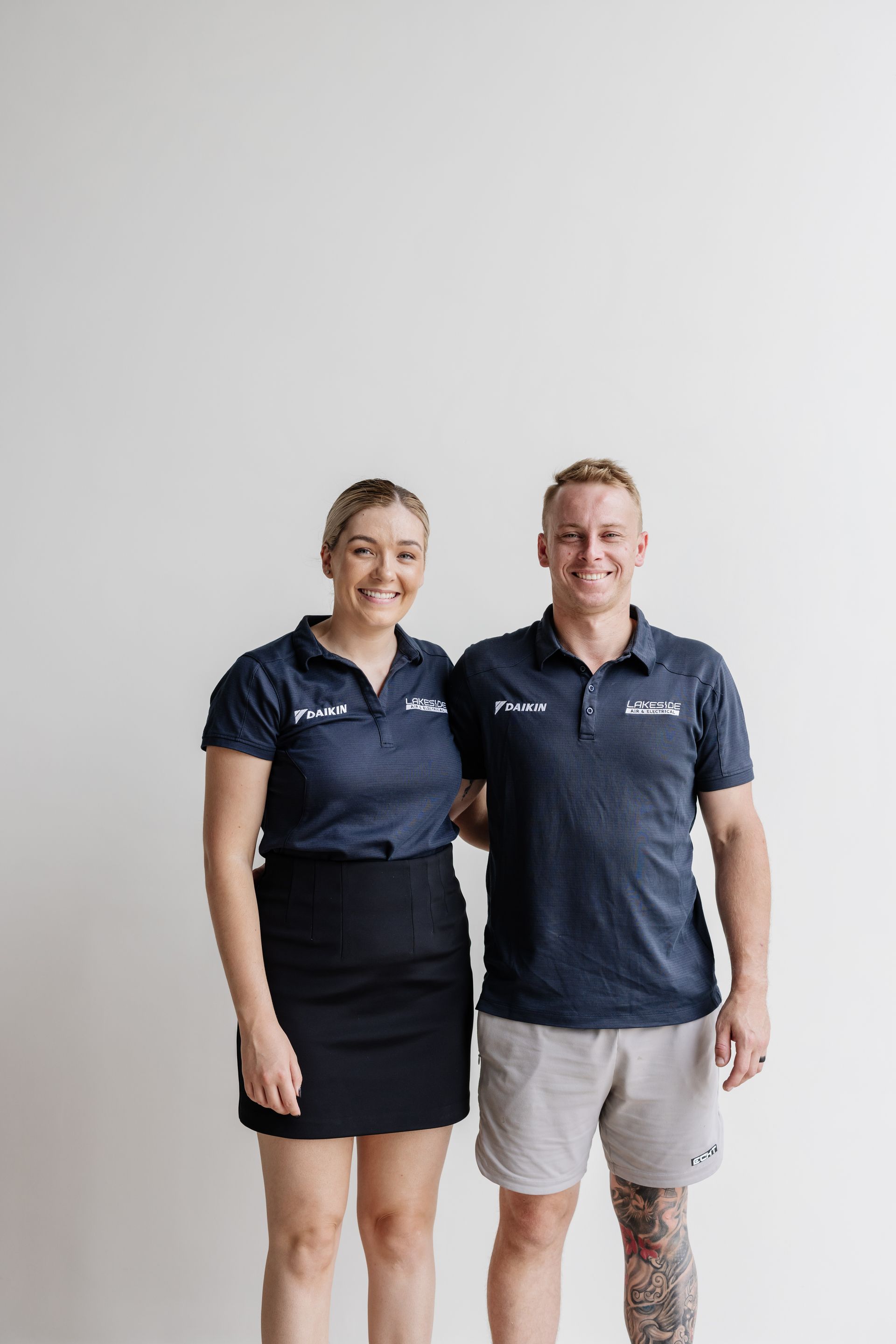 Jackson and Emma Reardon, owners of Lakeside Air & Electrical in Lake Macquarie. A business with over 20 years experience in Air Conditioning and Electrical services.