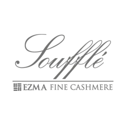 A logo for ezma fine cashmere is shown