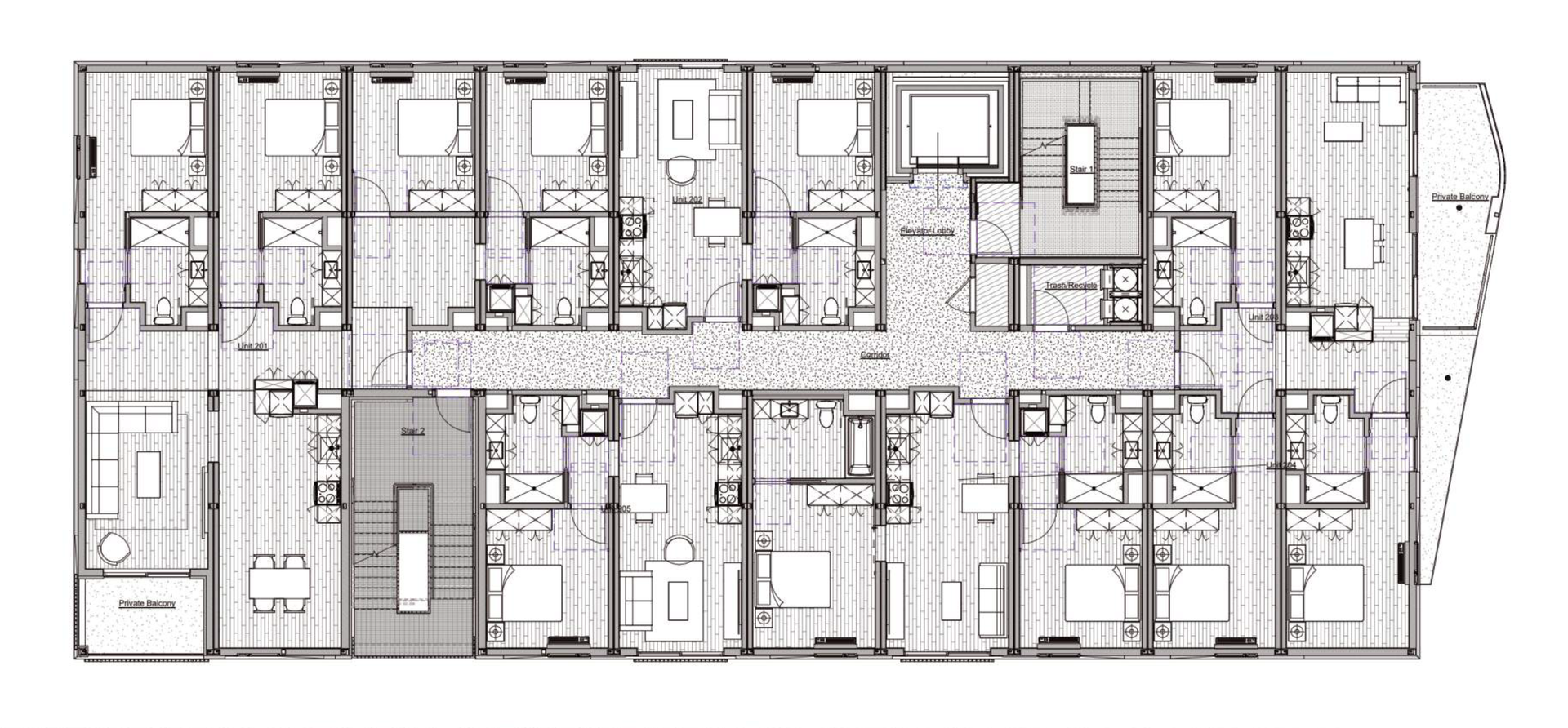 West BLVD Level 4 floor plan layout