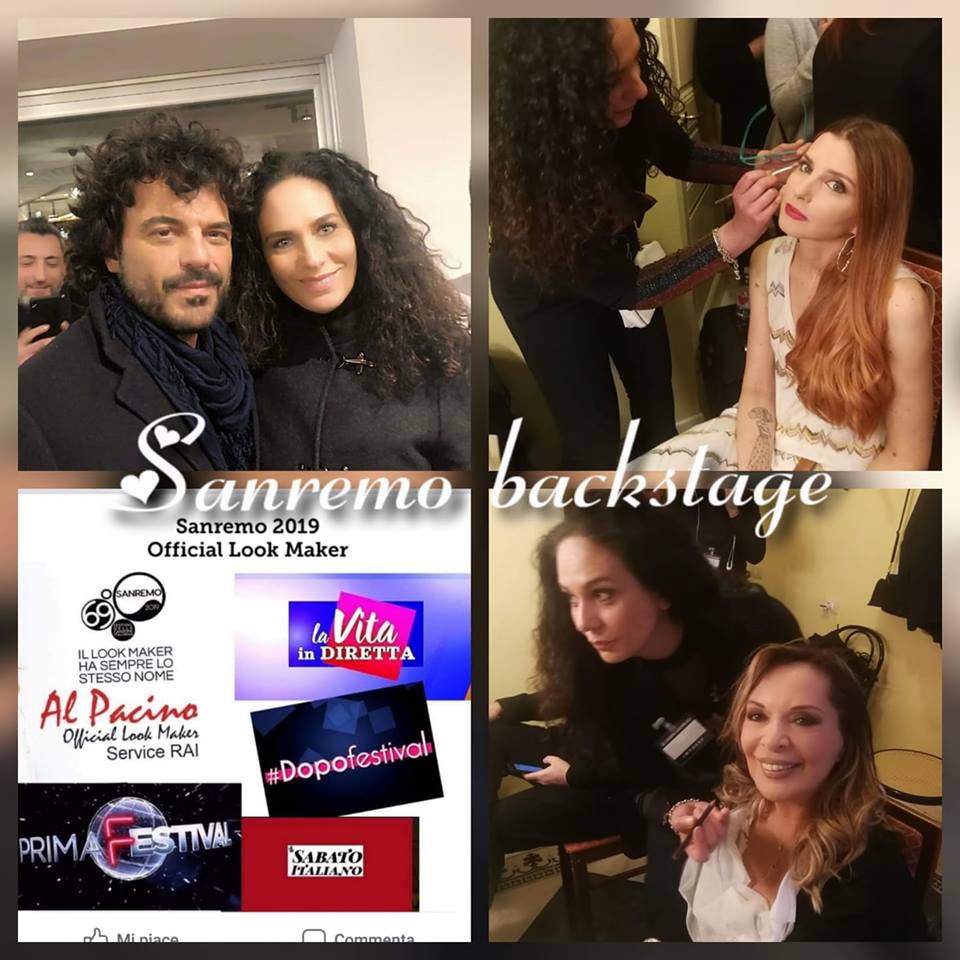 Alessandra Vena make-up artist a Sanremo Francesco Renga