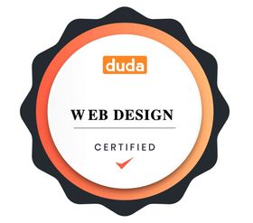 Image of duda web design certification badge