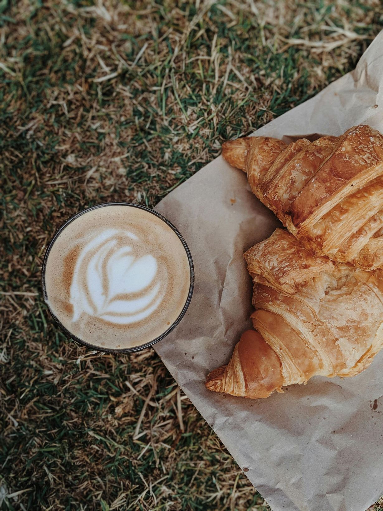 image of coffee and croissant