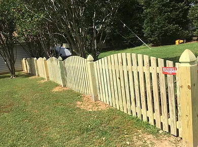 New Outside Wooden Fence — Petersburg, VA — Russell Fence Co