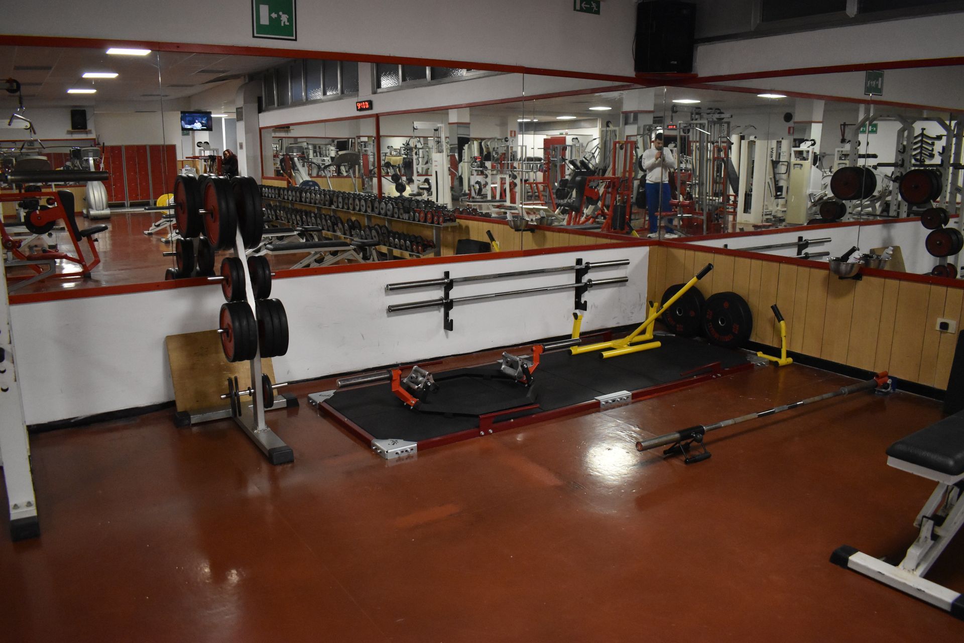 sala allenamento, pesi