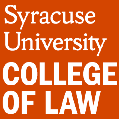 A logo for syracuse university college of law
