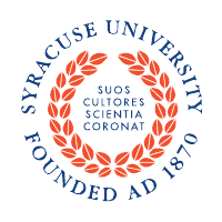 The logo for syracuse university was founded in 1879
