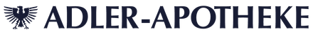 Logo für die Adler-Apotheke, eine Apotheke, mit einem Adlersymbol und dem Namen.