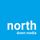 North down media logo on a blue background
