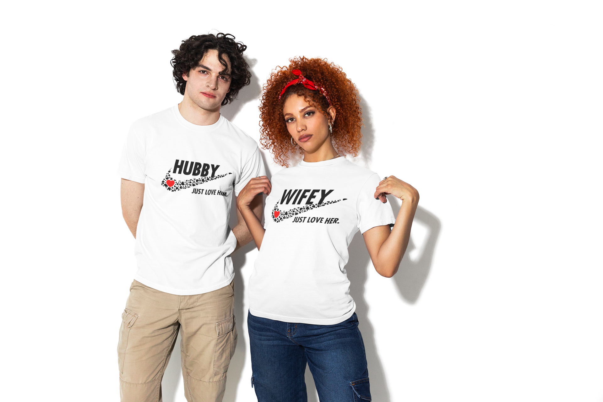 Huuby and Wifey Set Graphic T-Shirt