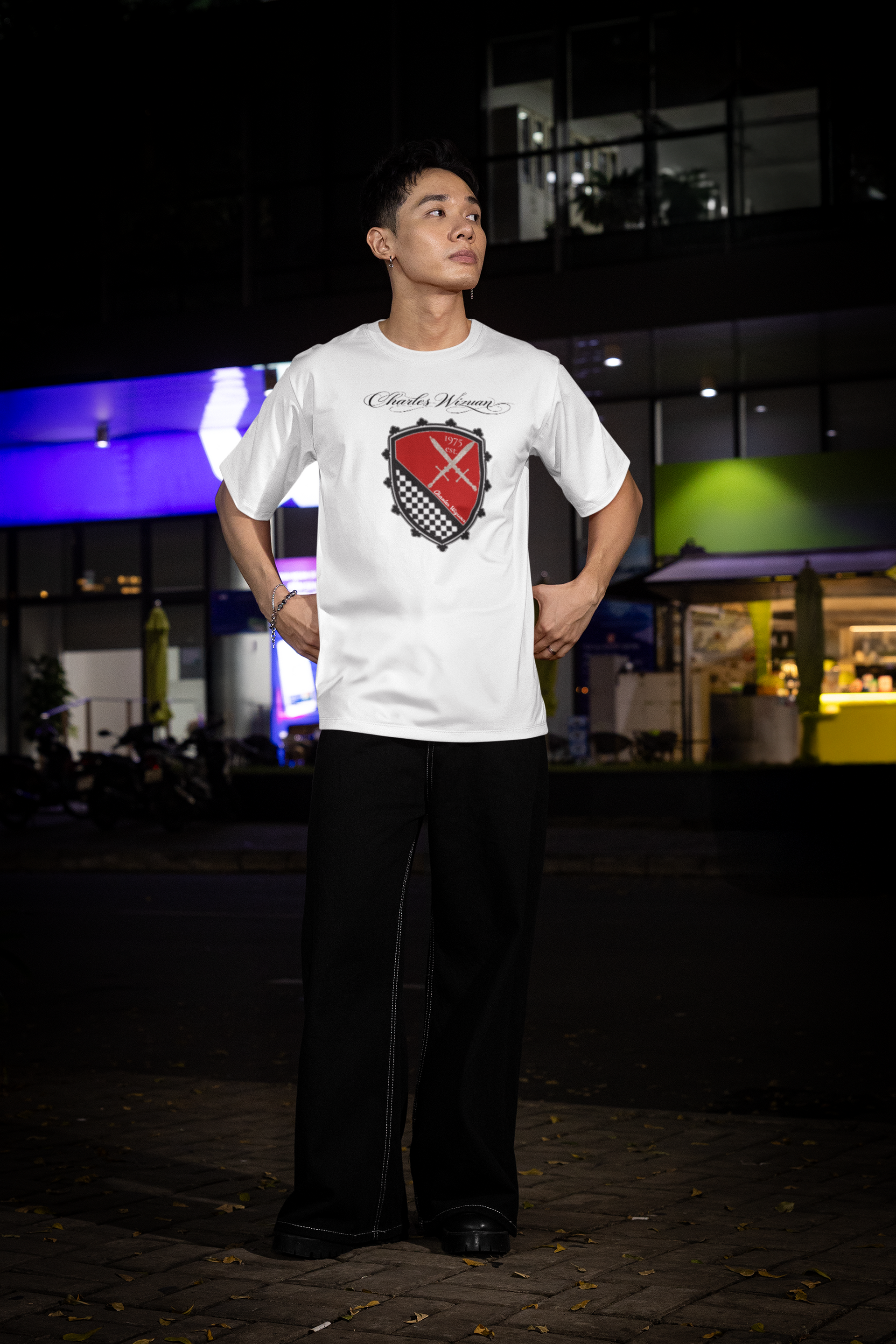 The Charles Wizuan Graphic Brand T-Shirt