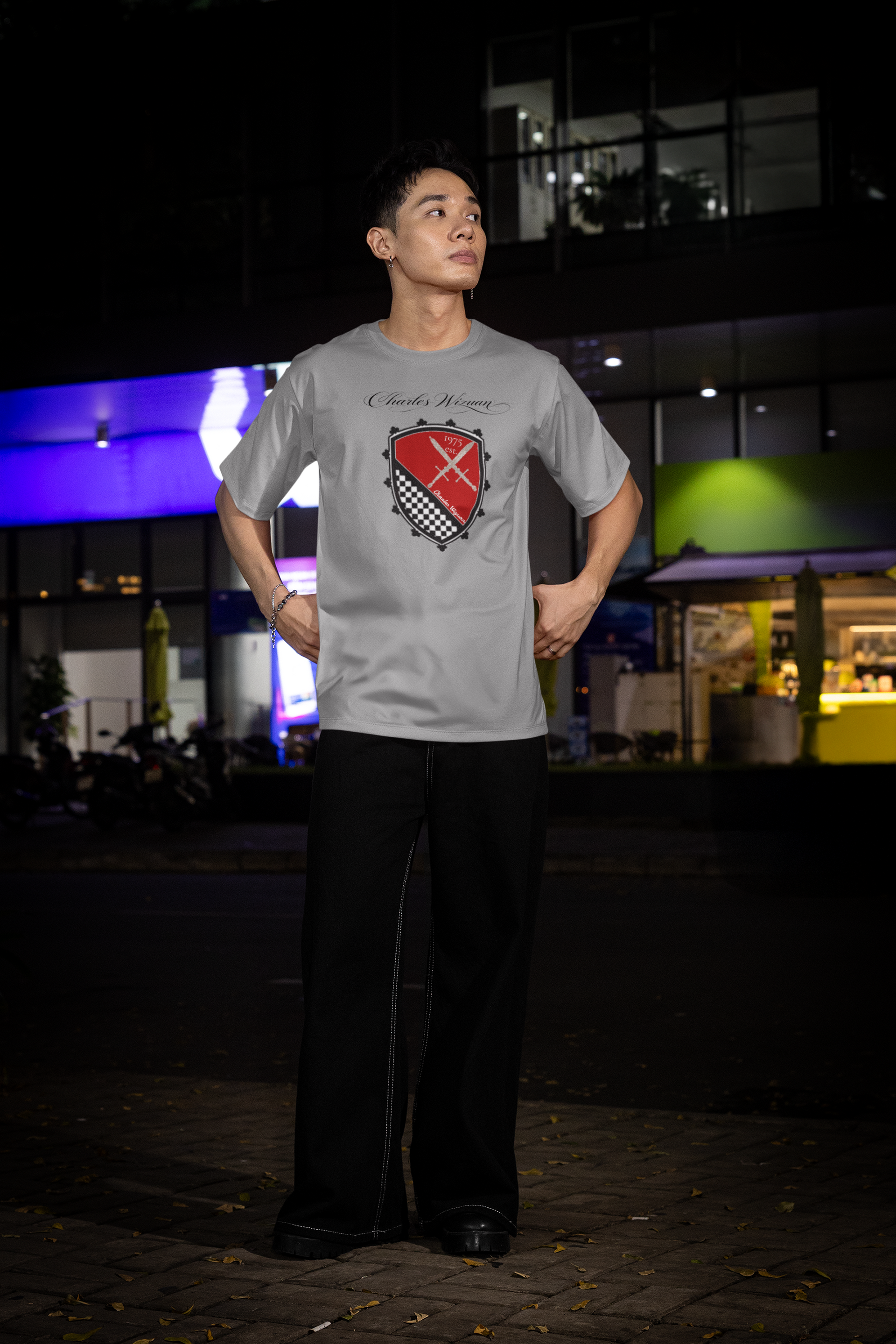 The Charles Wizuan Graphic Brand T-Shirt